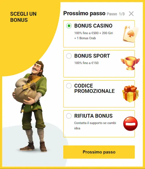 Zet Casino Italy reg