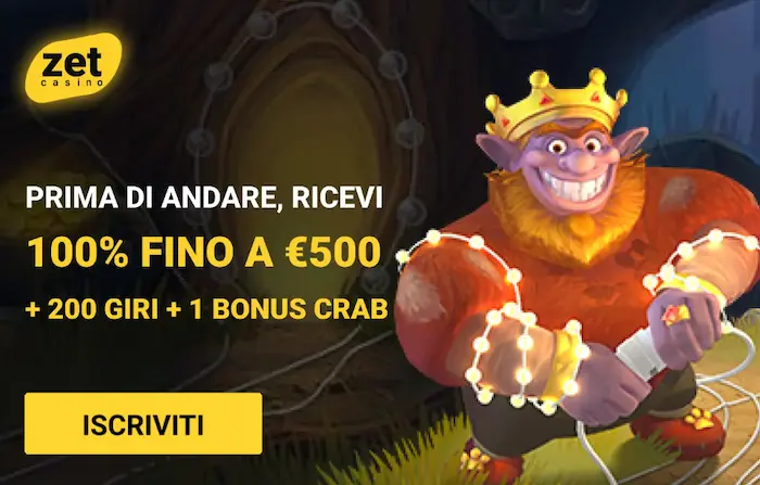 Zet Casino Italy bonus