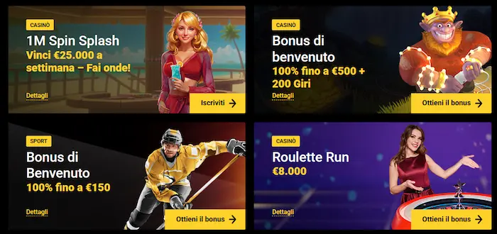 Zet Casino Italy bonus