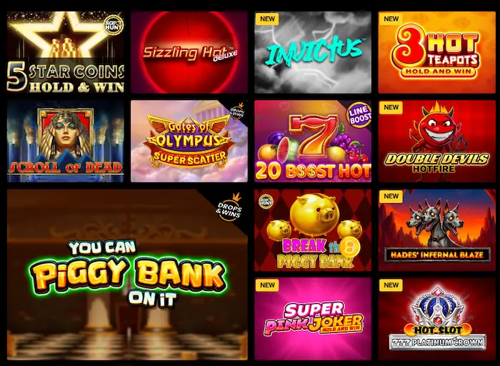 Zet Casino Italy games